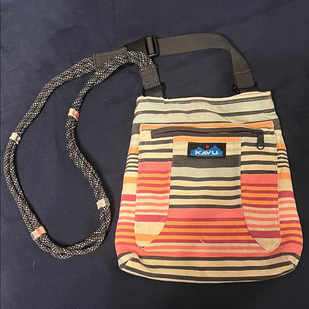 Kavu Multicolor Striped Shoulder Bag